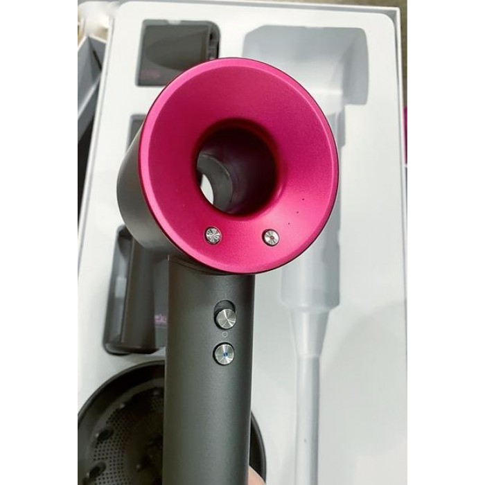 Фен-стайлер для волос 5 насадок 5в1 1600Вт Super Hair Dryer Fan Фуксия