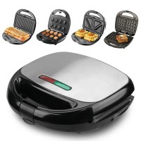 Сэндвичница 4в1 Domotec MS7704 1000Вт (сэндвичница-вафельница-орешница-гриль)
