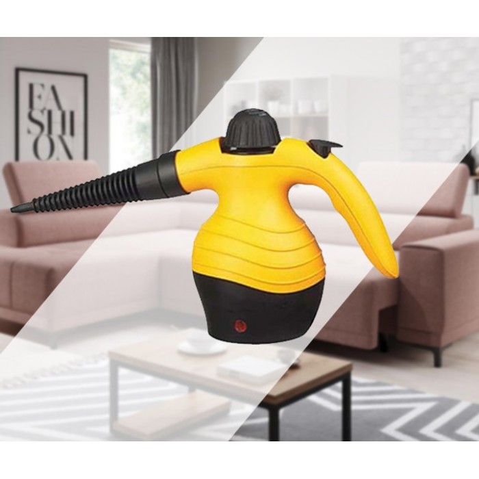 Ручний вертикальний відпарювач - пароочисник Steam cleaner DF-A001 Жовтий