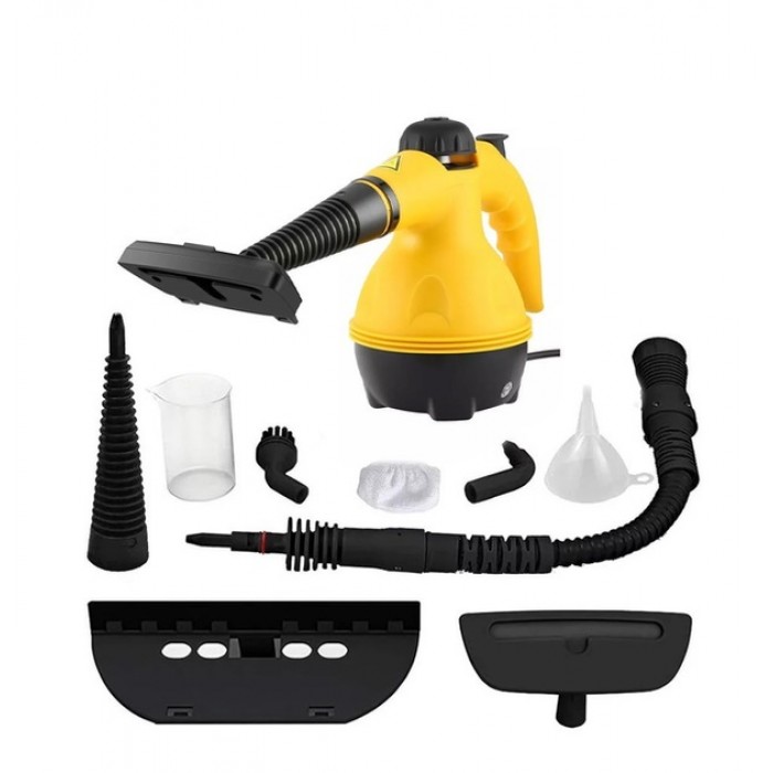 Ручний вертикальний відпарювач - пароочисник Steam cleaner DF-A001 Жовтий