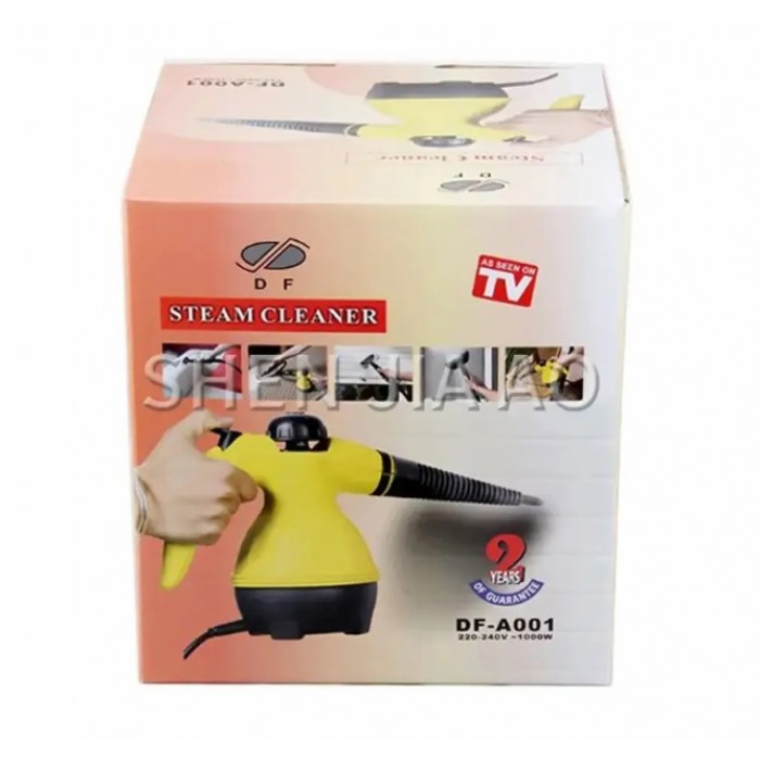 Ручний вертикальний відпарювач - пароочисник Steam cleaner DF-A001 Жовтий