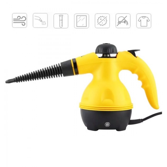 Ручний вертикальний відпарювач - пароочисник Steam cleaner DF-A001 Жовтий