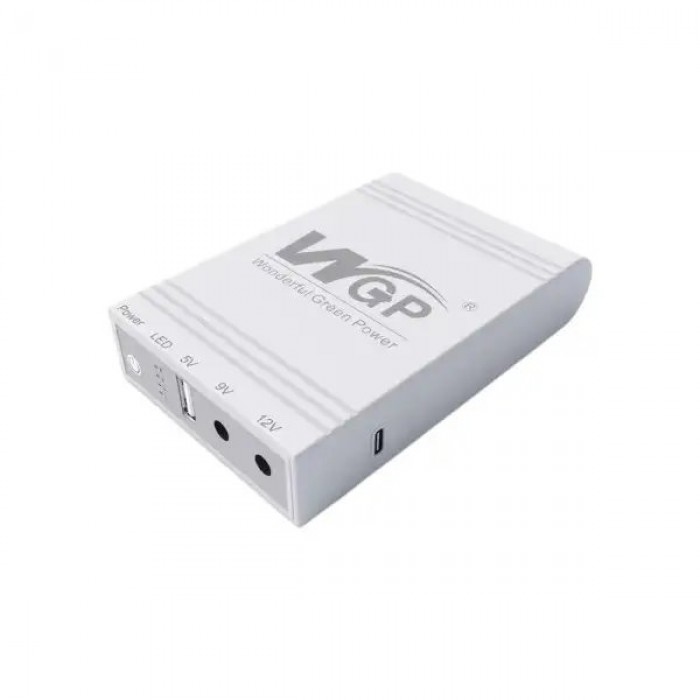 ДБЖ для роутера UPS WGP-103 10400 mAh на 5V 9V 12V Білий