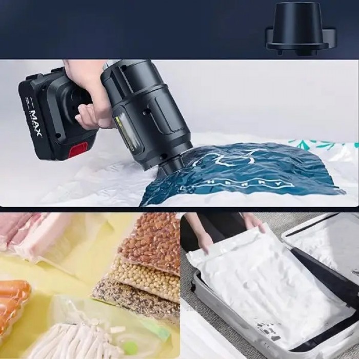 Автомобильный пылесос аккумуляторный Dust collector Черный