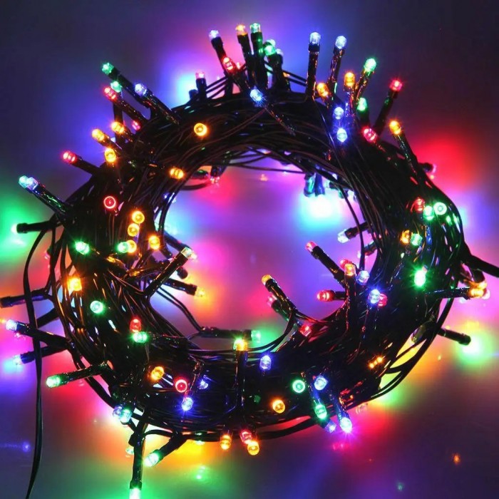 Xmas Нитка 500 LED Мультик (чорний провід, 35 метрів)