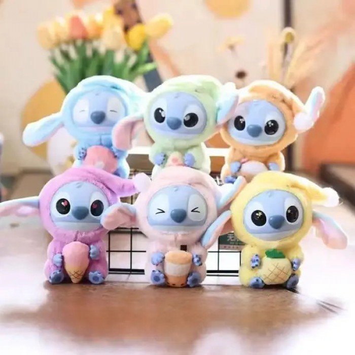 Іграшка-брелок СТИЧ СЮРПРИЗ 17см в коробці Stitch Pop Mart Рандомний персонаж, 7 можливих варіантів