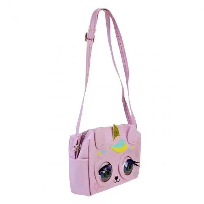 Сумочка детская интерактивная с глазками 18*13,5см Little Winking Elf BL-316 Розовая