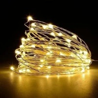 Гирлянда роса линейная USB с пультом 20 м 200LED Желтый
