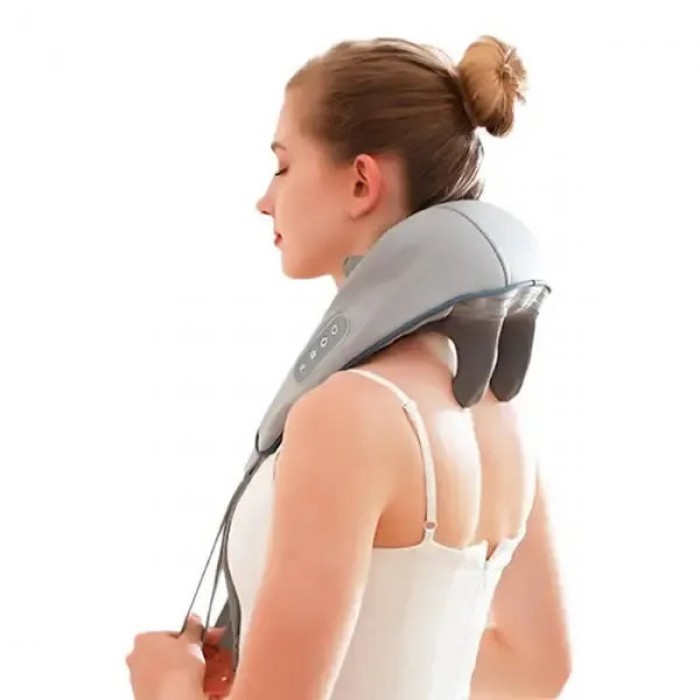 Массажер ударный для шеи и плеч с ИК-подогревом A-Plus Neck massager NEW