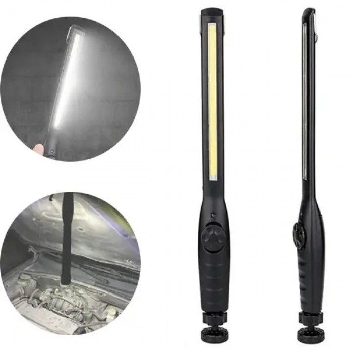 Ліхтарик BL 821+ з магнітом COB 18650 акумулятор заряджання від USB