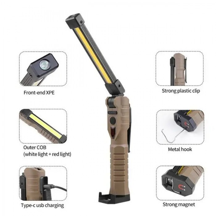 Ліхтар туристичний ручний USB Light L08-2