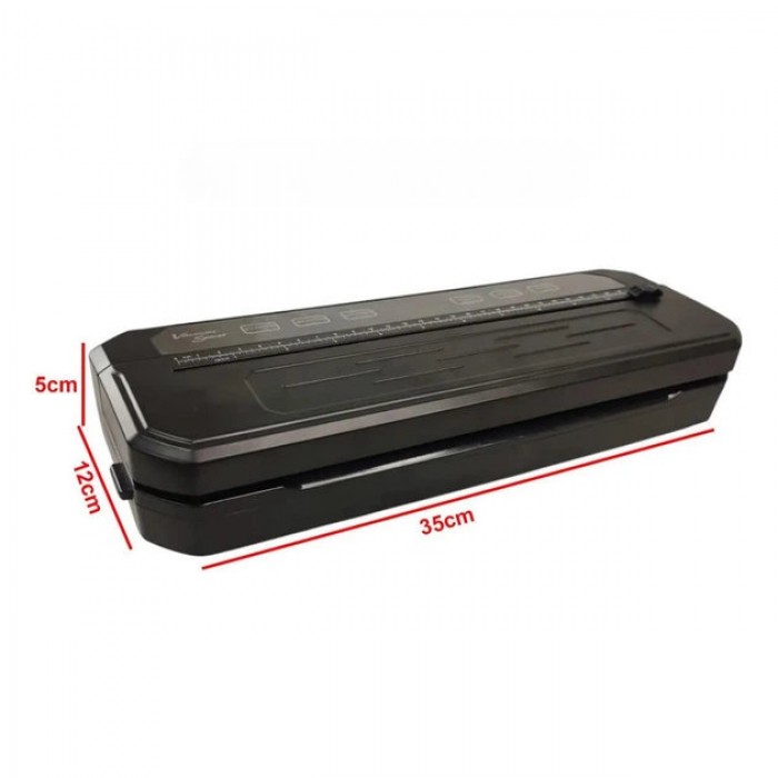 Вакуумний пакувальник для харчових продуктів Food Vacuum Sealer, сенсорний побутовий вакууматор для дому Чорний LY-881-Black
