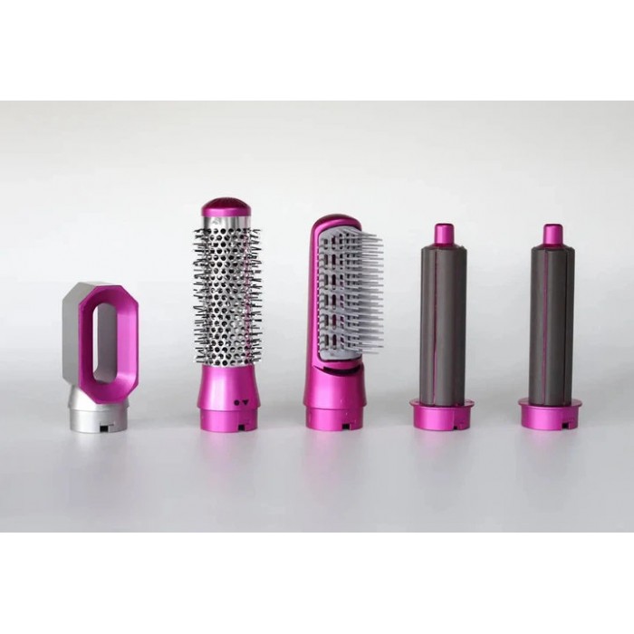 Фен щетка мультистайлер для волос 5 в 1 Hot Air Styler 5 насадок в чехле