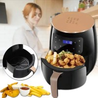 Аэрофритюрница 6л 3600Вт Maxtop Черная с золотым 