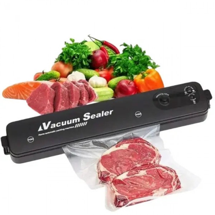 Вакуумний пакувальник продуктів Vacuum Sealer Чорний