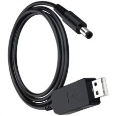 Кабель USB для WiFi роутера USB-DC 5-12V Чорний