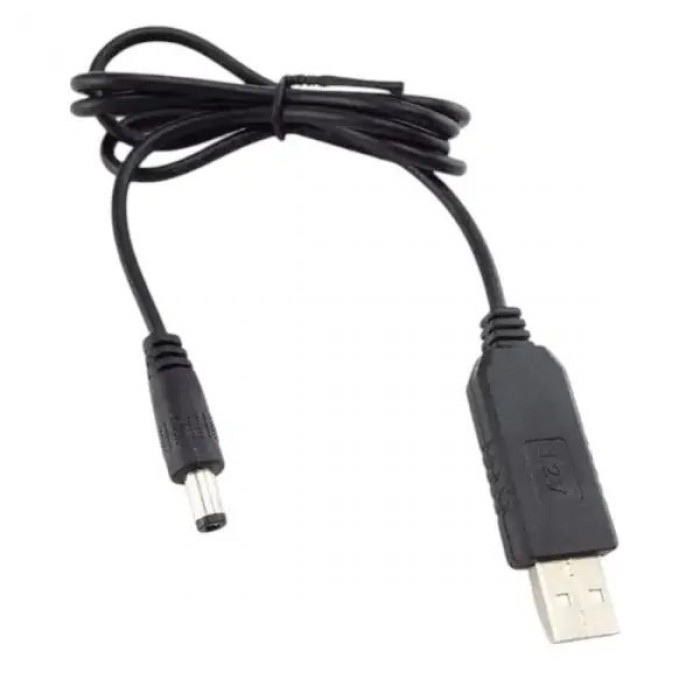 Кабель USB для WiFi роутера USB-DC 5-12V Черный