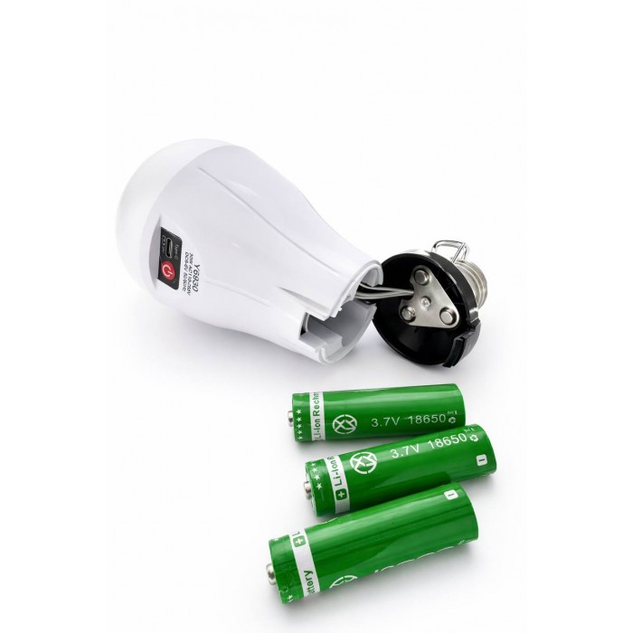 Лампочка акумуляторна 30W з USB-зарядкою, цоколь Е27 SS-6930 з гачком