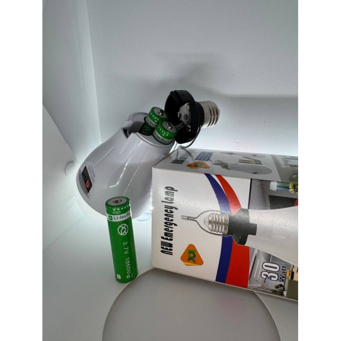 Лампочка акумуляторна 30W з USB-зарядкою, цоколь Е27 SS-6930 з гачком
