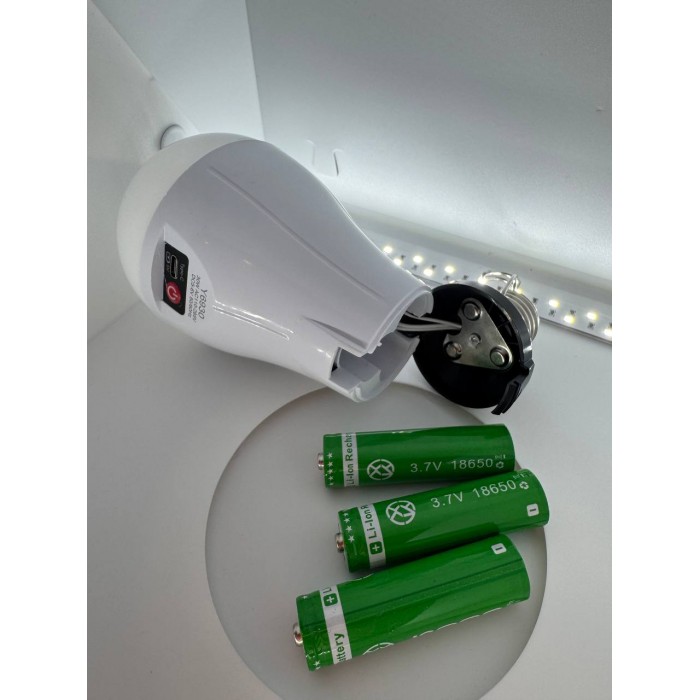 Лампочка акумуляторна 30W з USB-зарядкою, цоколь Е27 SS-6930 з гачком