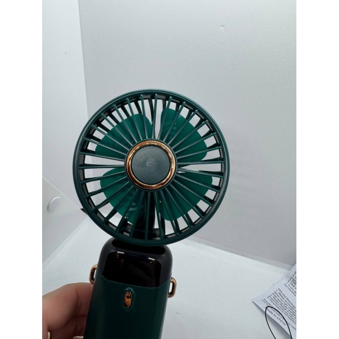 Вентилятор міні складаний з підставкою для телефону та дисплеєм Mini fan AND XL-1294 N15 Зелений