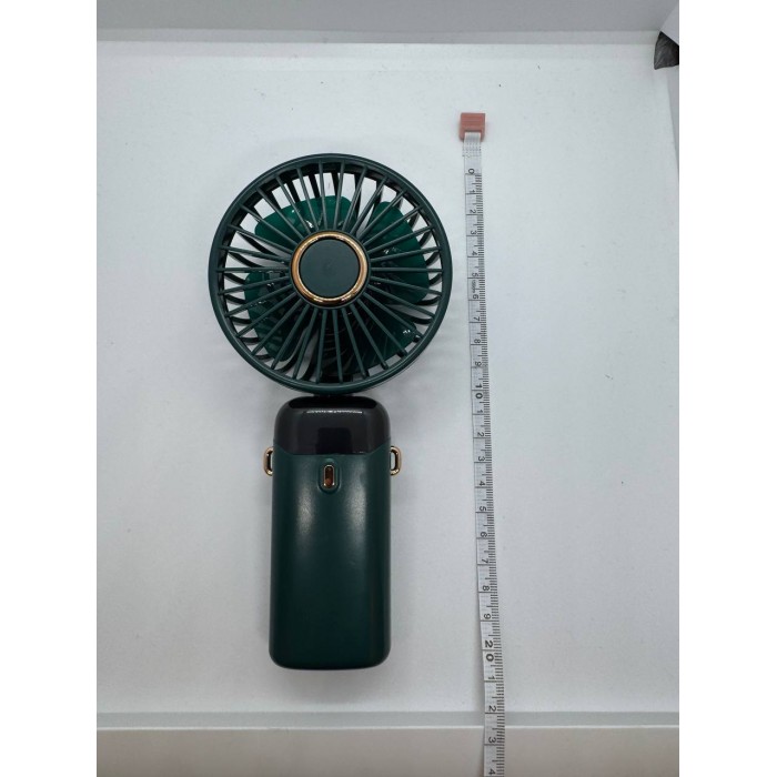 Вентилятор міні складаний з підставкою для телефону та дисплеєм Mini fan AND XL-1294 N15 Зелений