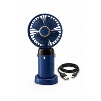 Вентилятор міні складаний з підставкою для телефону та дисплеєм Mini fan AND XL-1294 N15 Синій
