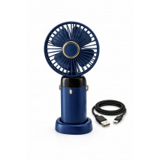 Вентилятор міні складаний з підставкою для телефону та дисплеєм Mini fan AND XL-1294 N15 Синій
