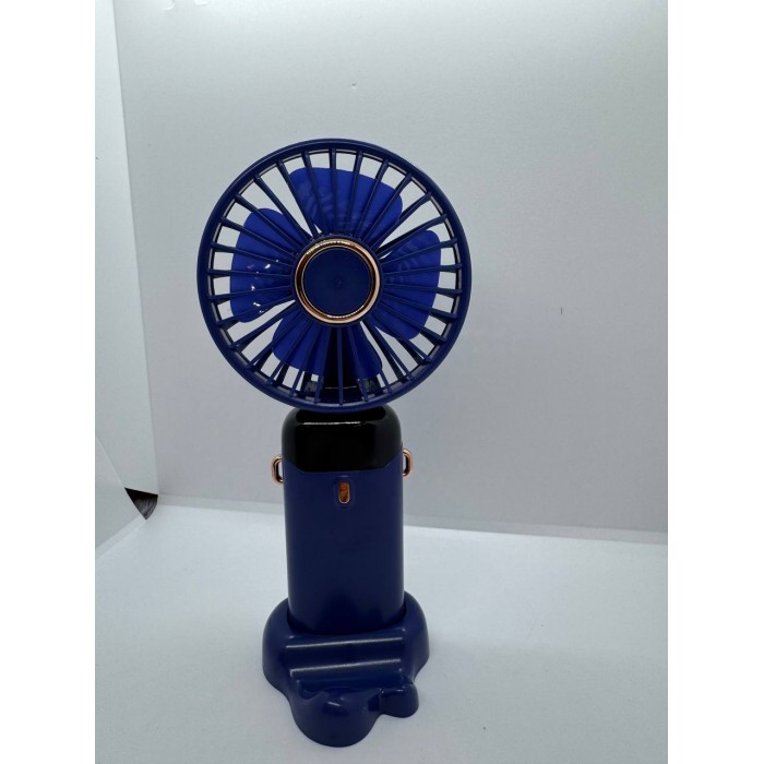 Вентилятор міні складаний з підставкою для телефону та дисплеєм Mini fan AND XL-1294 N15 Синій