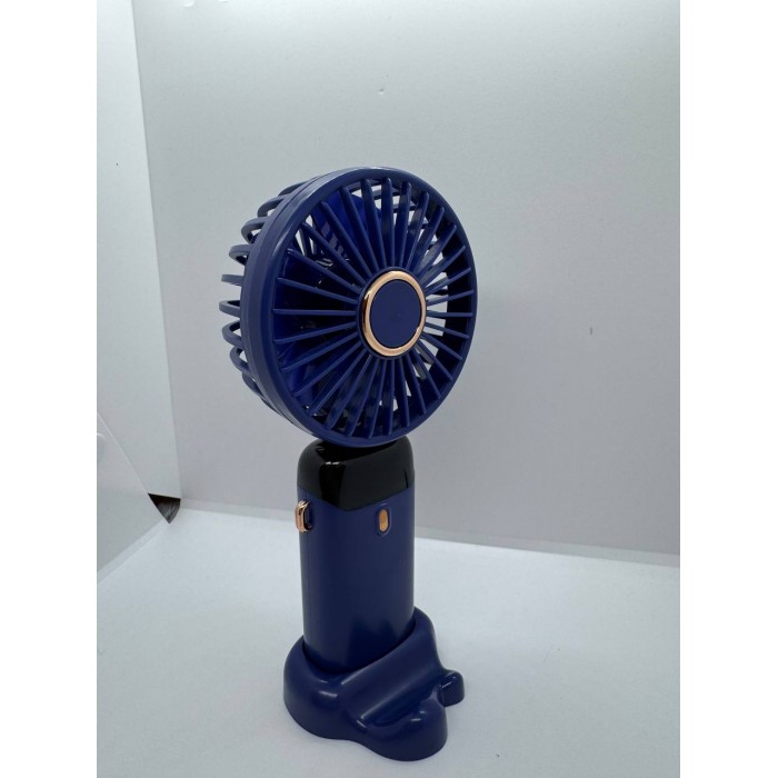 Вентилятор міні складаний з підставкою для телефону та дисплеєм Mini fan AND XL-1294 N15 Синій