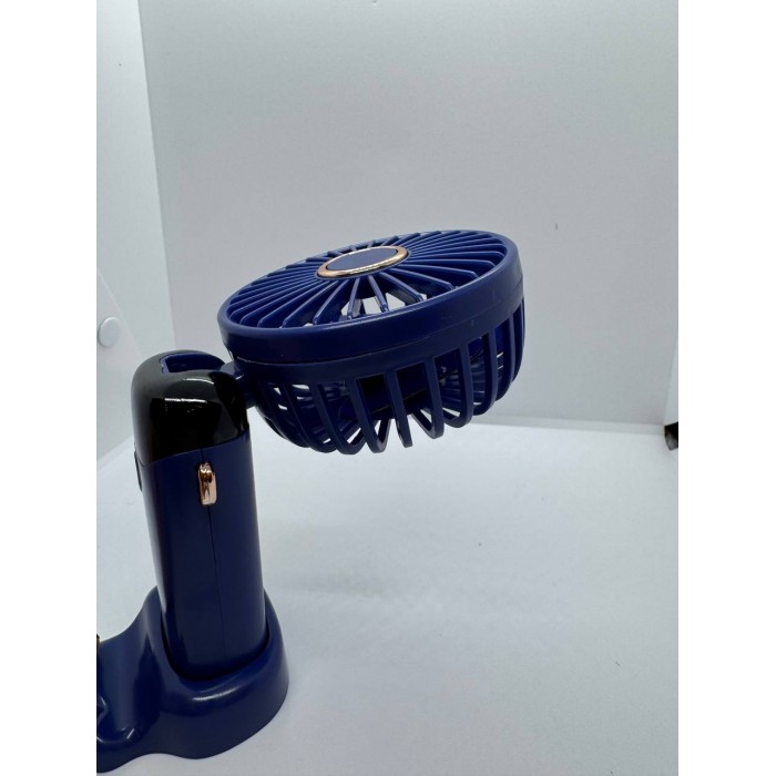 Вентилятор міні складаний з підставкою для телефону та дисплеєм Mini fan AND XL-1294 N15 Синій