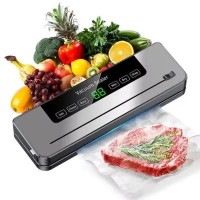 Вакуумний пакувальник для сухих та вологих продуктів з ультрафіолетовою стерилізацією 220V Сірий