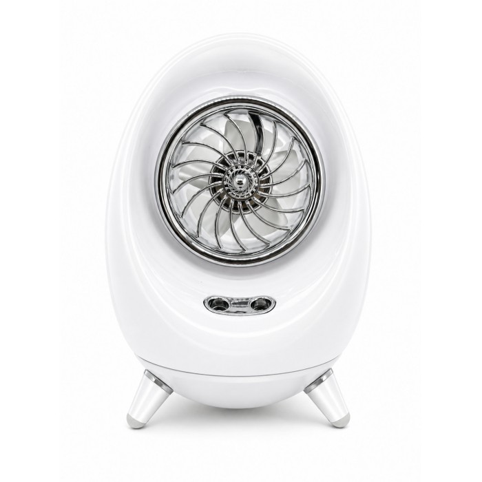Вентилятор настольный аккумуляторный с увлажнителем Яйцо SPRAY COLD AIR FAN Белый