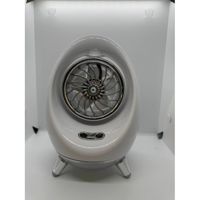 Вентилятор настольный аккумуляторный с увлажнителем Яйцо SPRAY COLD AIR FAN Белый