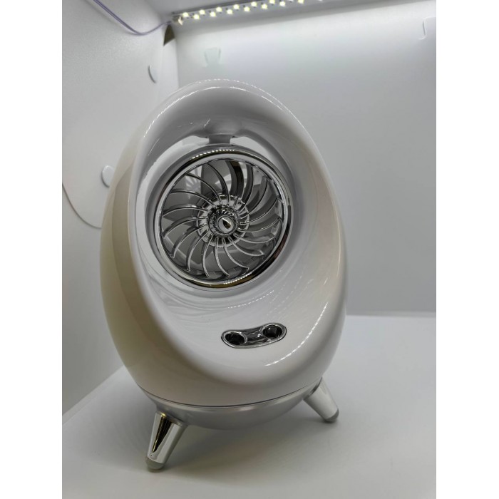 Вентилятор настольный аккумуляторный с увлажнителем Яйцо SPRAY COLD AIR FAN Белый
