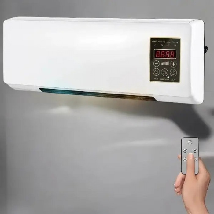 Настенный кондиционер - обогреватель 2 в 1 Wall Air Cooler 2000W с пультом, обогрев и охлаждение с дисплеем и таймером