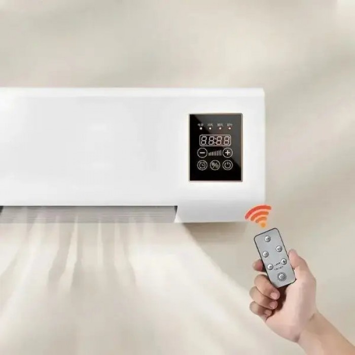 Настенный кондиционер - обогреватель 2 в 1 Wall Air Cooler 2000W с пультом, обогрев и охлаждение с дисплеем и таймером