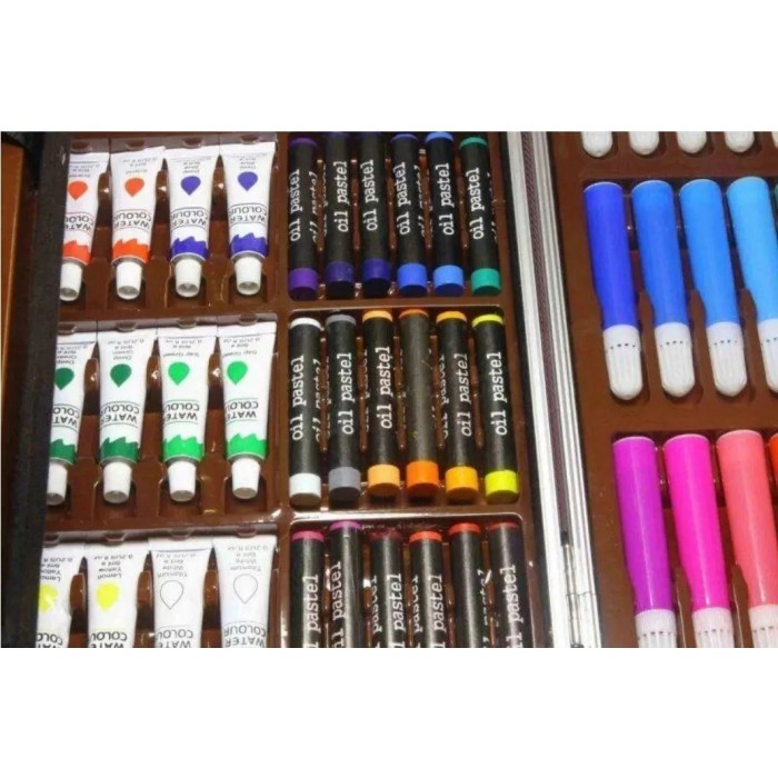 Набір для дитячої творчості та малювання Painting Set 145 предметів Блакитний