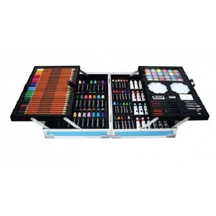 Набір для дитячої творчості та малювання Painting Set 145 предметів Блакитний
