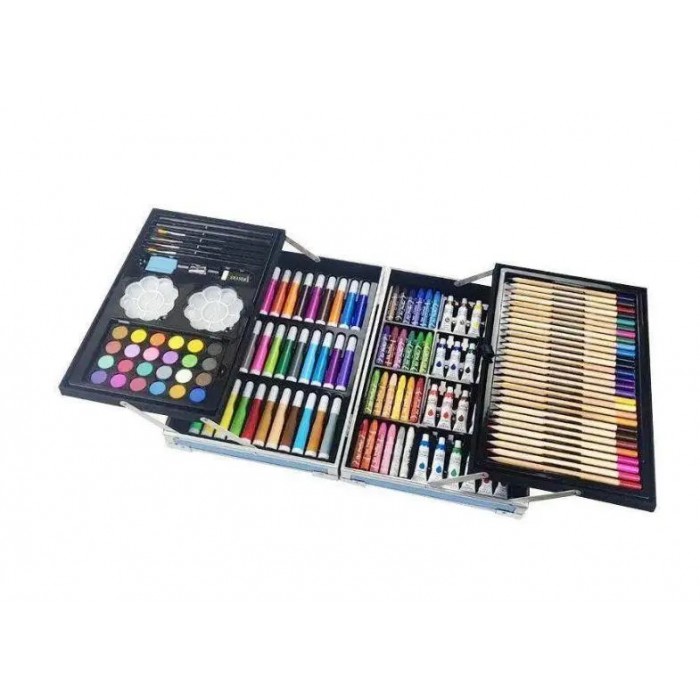Набір для дитячої творчості та малювання Painting Set 145 предметів Блакитний