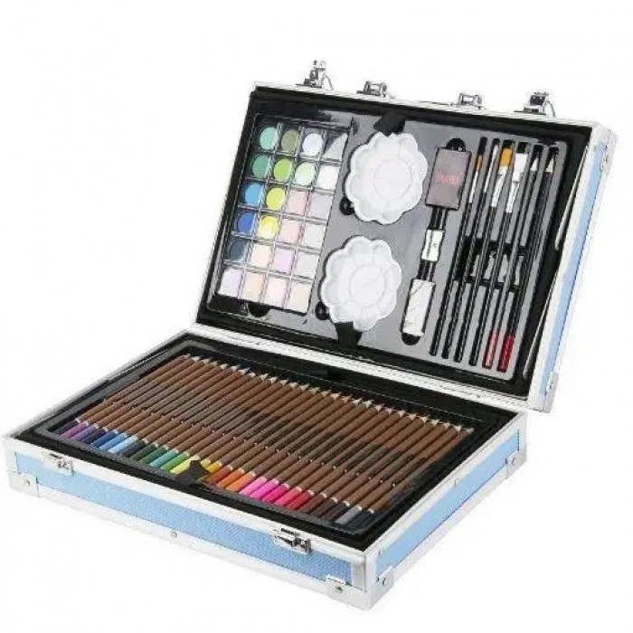 Набір для дитячої творчості та малювання Painting Set 145 предметів Блакитний