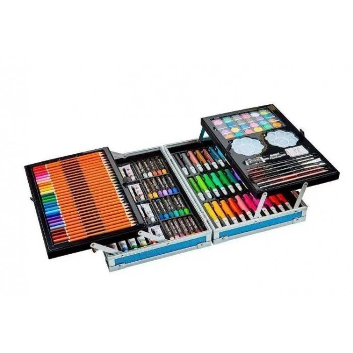 Набір для дитячої творчості та малювання Painting Set 145 предметів Блакитний