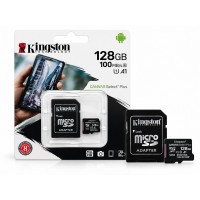 Карта памяти microSD Kingston Class 10 UHS-I 128 ГБ