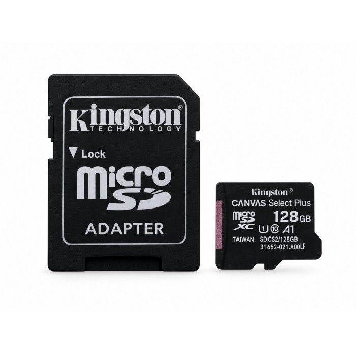 Карта пам'яті microSD Kingston Class 10 UHS-I 128 ГБ