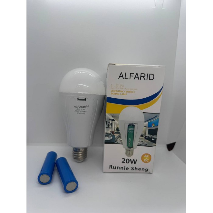Лампочка зі знімними акумуляторами 2*18650 у патрон E27 20W