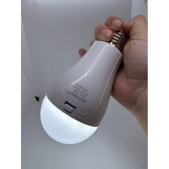 Лампочка зі знімними акумуляторами 2*18650 у патрон E27 20W