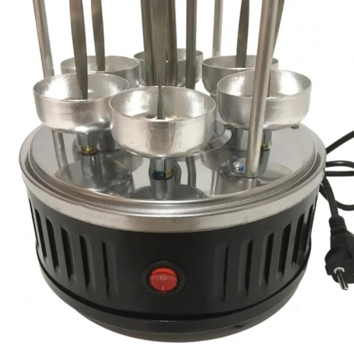 Электрошашлычница вертикальная Domotec BBQ MS-7781 на 6 шампуров