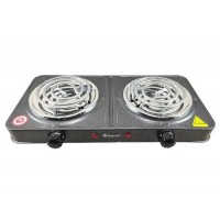 Електроплита спіральна на 2 комфорки Domotec MS-5802 2000 Вт