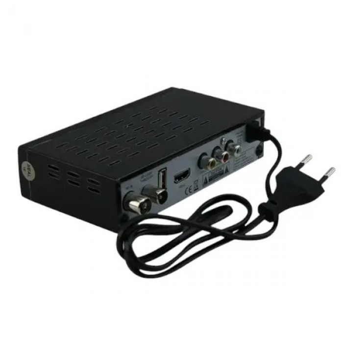 Тюнер цифровий DVB-T2 з підтримкою WiFi адаптера UKC T2-0968 Чорний