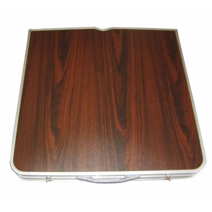 Стол и стулья для пикника Folding Table Темное дерево 
